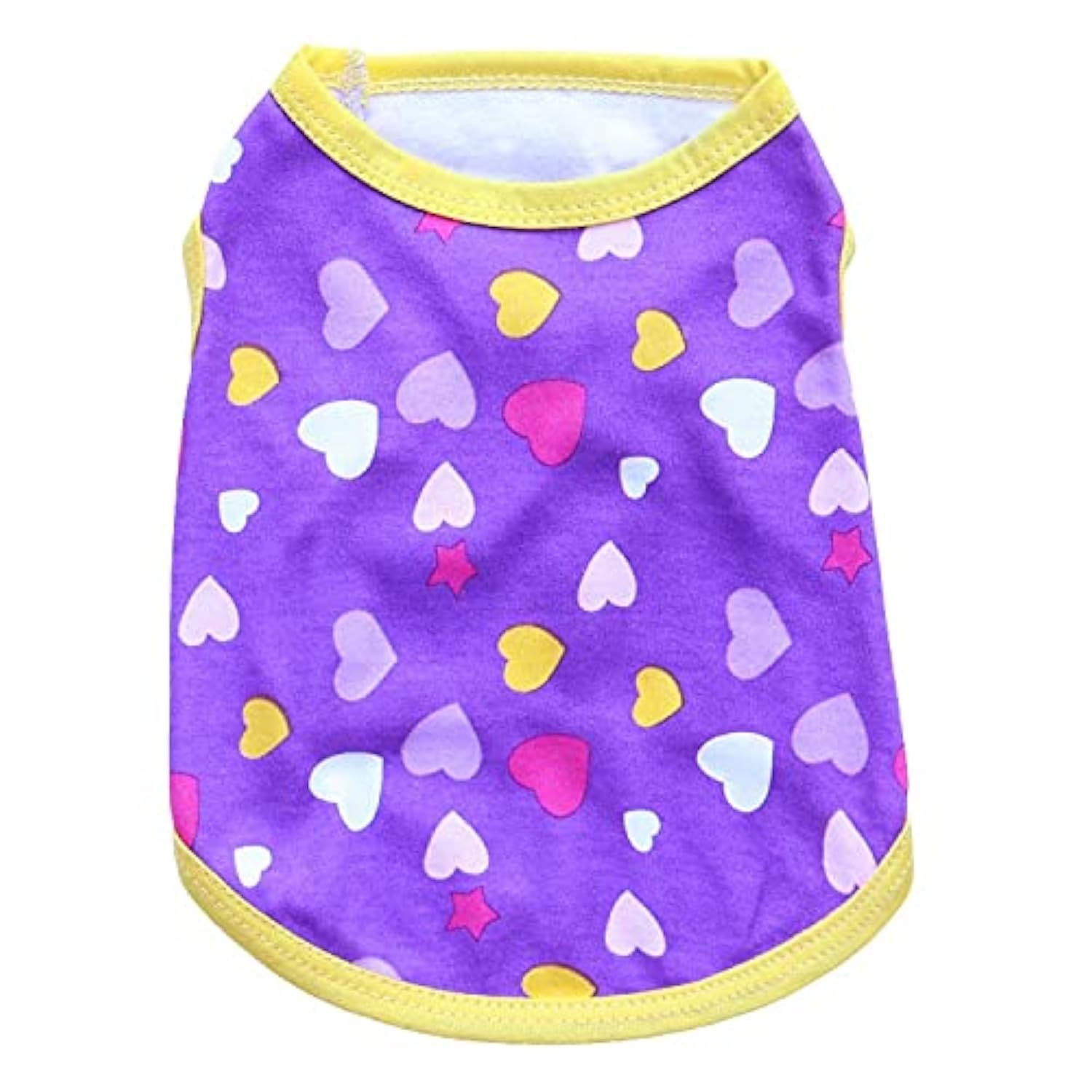 KUTKUT Drooling Heart Print Sweat Shirt for Small Dogs | Cotton Sleeveless Shirt for ShishTzu, Papillon, Maltese, ToyPoodle Cat (Size: L, Chest: 45cm, Back Length: 35cm) (B09HNNMTL8) Amazon Price History, Amazon Price Tracker