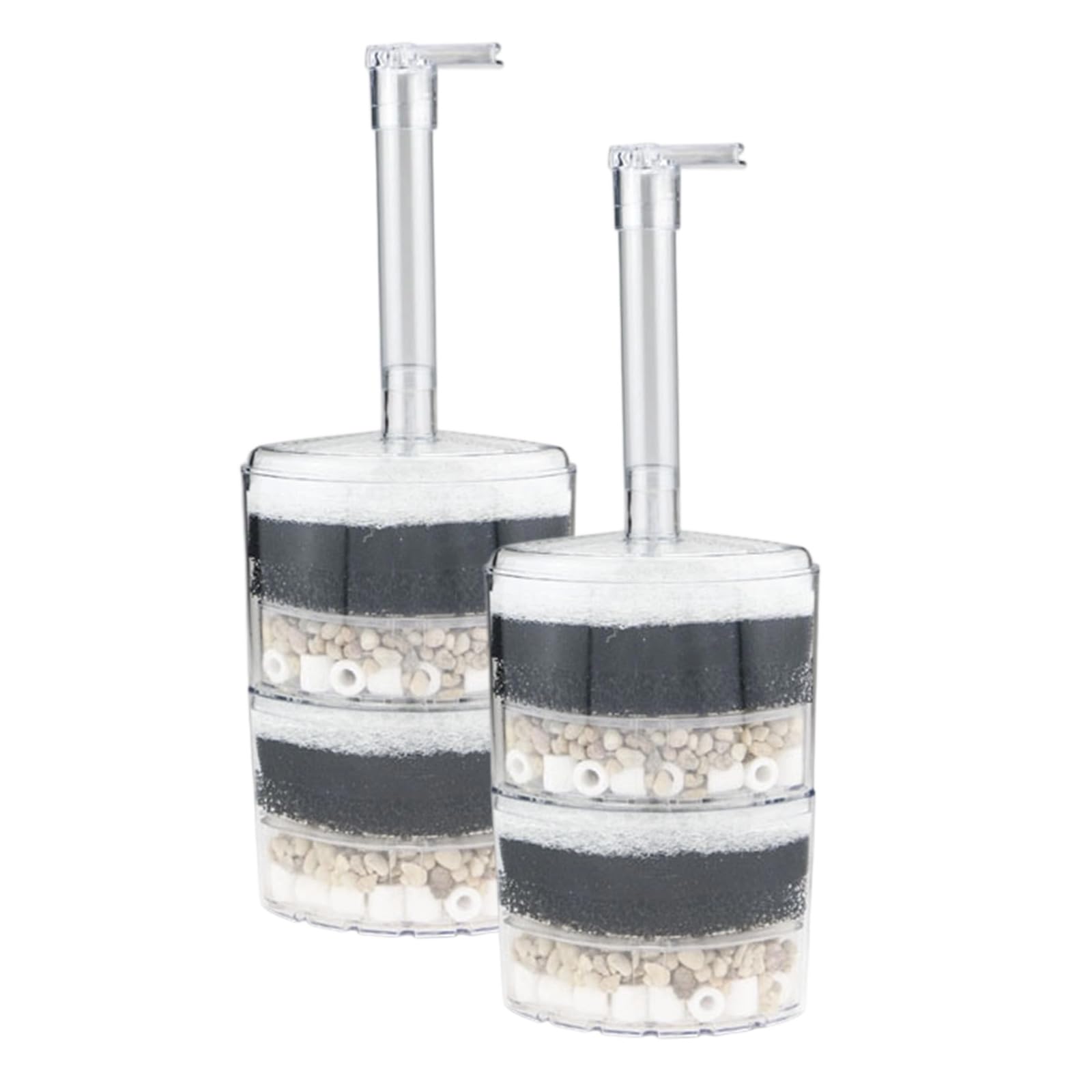 2 filtros de biofiltro de repuesto para acuario, cartucho de algodón interno, biofiltro, almohadilla de filtración mecánica
