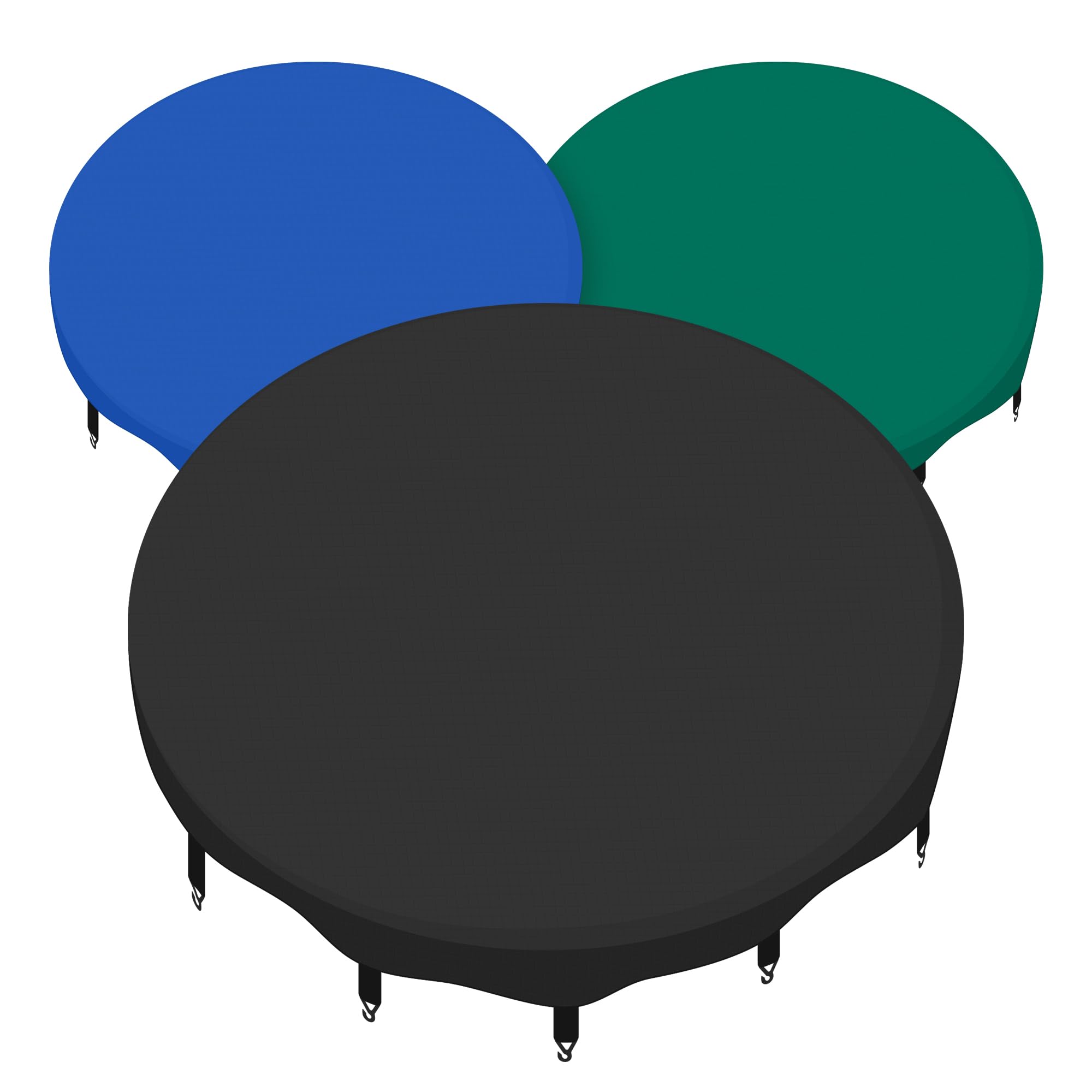 Trampolin Abdeckplane 400cm - Regen- & Schmutzschutz | Mit Karabinerhaken