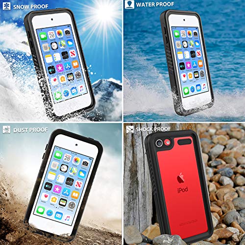 Besinpo Waterproof Case For Ipod Touch 7 / Ipod Touch 6 / Ipod Touch 5, 360 Full-Body Built-In Screen Protector Dustproof Shockproof Snowproof Case For Ipod Touch 5Th/6Th/7Th Generation For Snorkeling #TOP5
