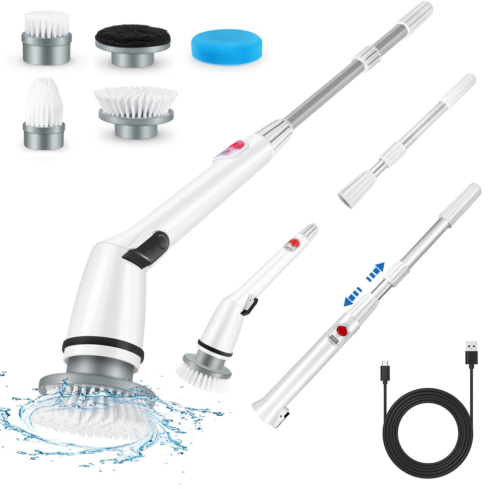 Buy Electric Spin Scrubber Cordless Shower Cleaner Bathroom Cleaning