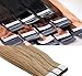 Produktbild Tape In/On Echthaar Extensions Haarqualität: Virgin Remy - höchste Qualitätsstufe 60cm 10 Tressen Marke Frohlocke SALON PRO (24 - goldblond)