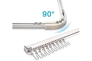 Premium 3.6ft-10.8ft Aluminum Curtain Track