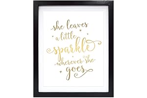 Susie Arts 8x10 Unframed She Leaves a Little Sparkle Wherever She Goes...