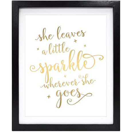 Susie Arts 8x10 Unframed She Leaves a Little Sparkle Wherever She Goes...