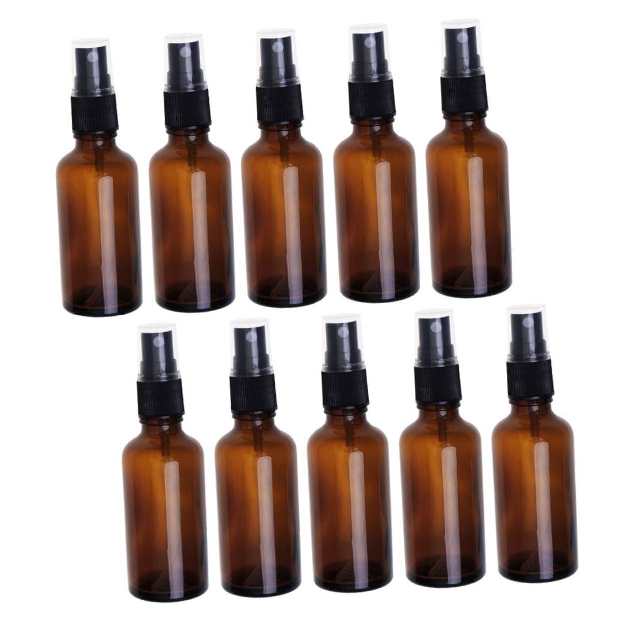 10 Pezzi Flacone Spray in Vetro 100ml, Ricaricabile e Compatto, Boccetta di Profumo da Viaggio Chiusura Ermetica