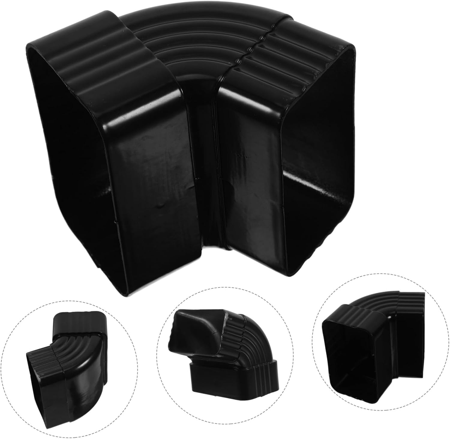 Bend Angle Downspout Fitting Durable Alloy Rain Gutter Elbow Connector for Seamless Installation Corrugated Adapter for Pipes Precision Engineered for Stability