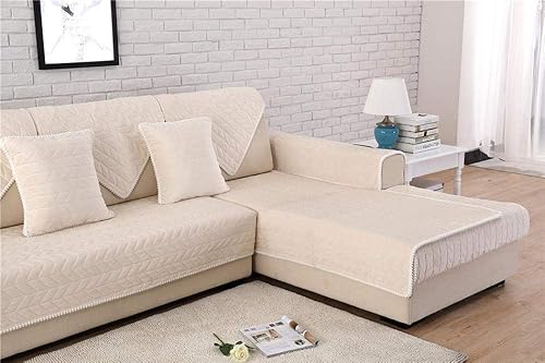 Miniatura 4 de Funda de sofá de tela, funda de sofá modular para mascotas y perros, protector de muebles de sala de estar, acolchado transpirable, funda de sofá de