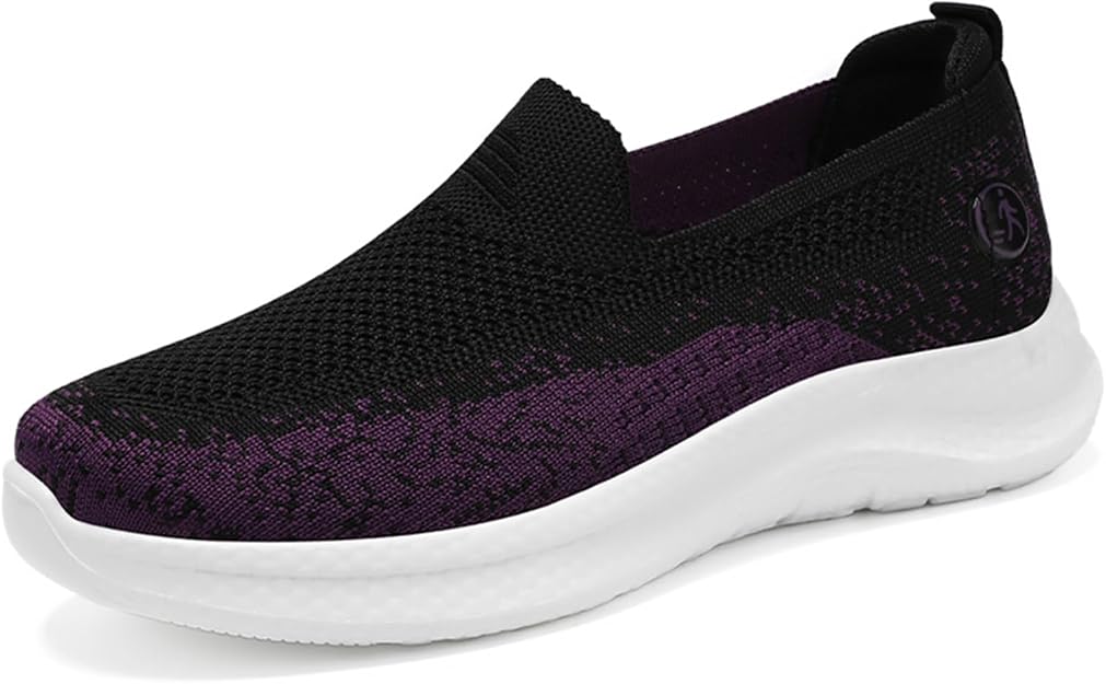 Alexis Leroy Baskets de marche en maille confortables sans lacets