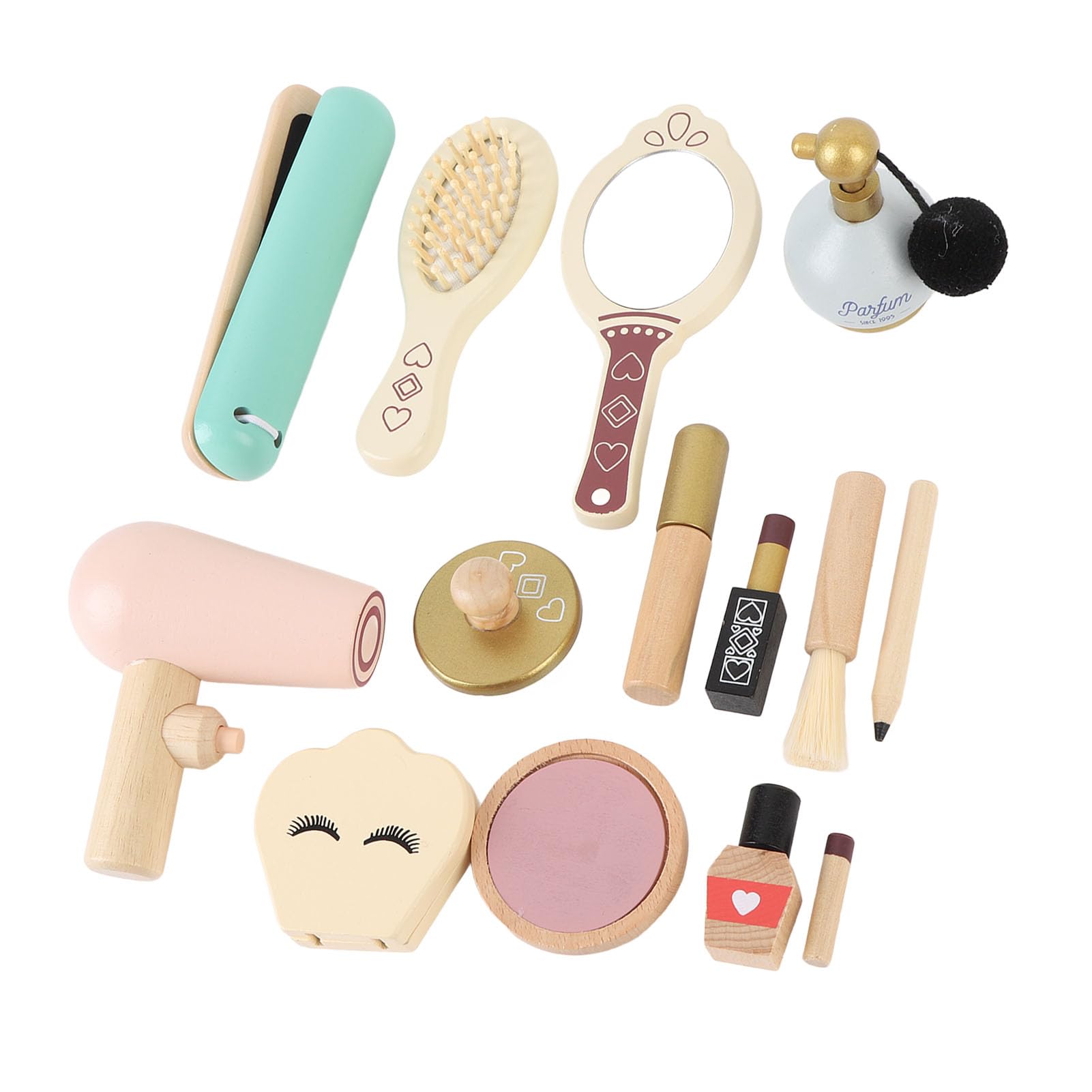CHICIRIS Set di Giocattoli per il Trucco in Legno per Bambini, Kit di