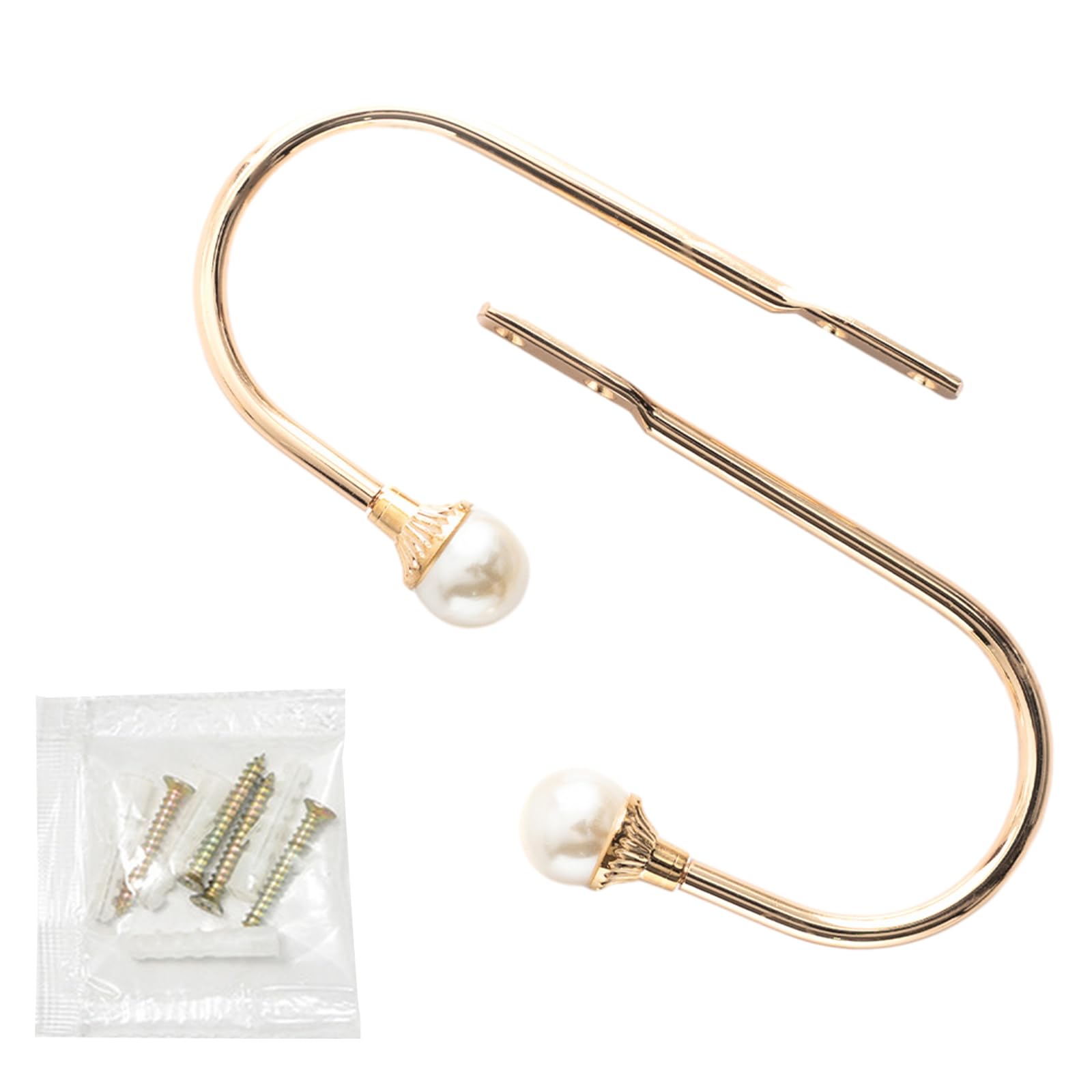 Tsophreniq 2Pcs Metal Curtain Hooks, Tieback Hooks Decorative Holdbacks Window Holder Drapery Holdbacks Window Fixtures