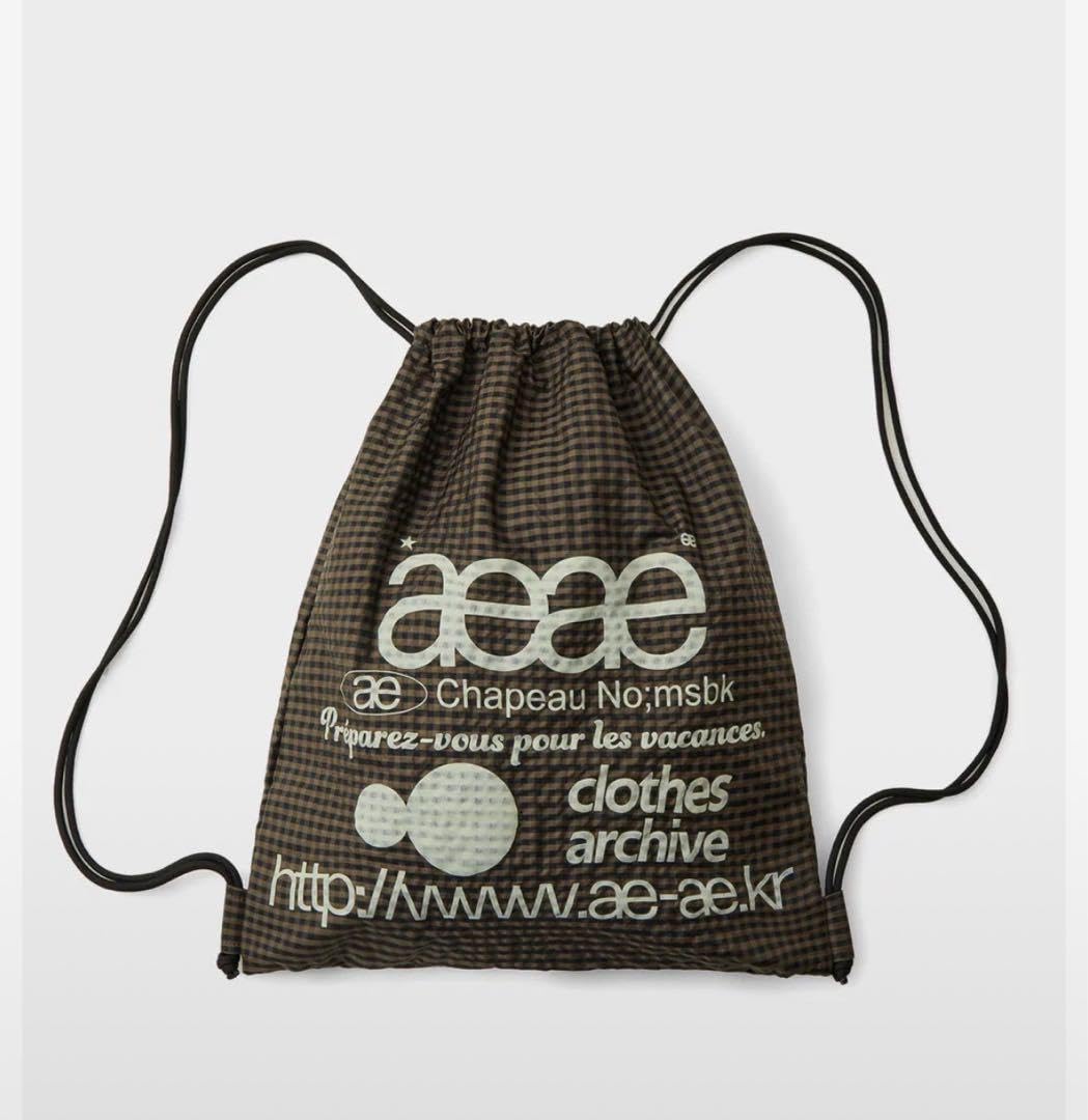 Amazon.co.jp: 正規品aeae ナップサック リュック ブラウン