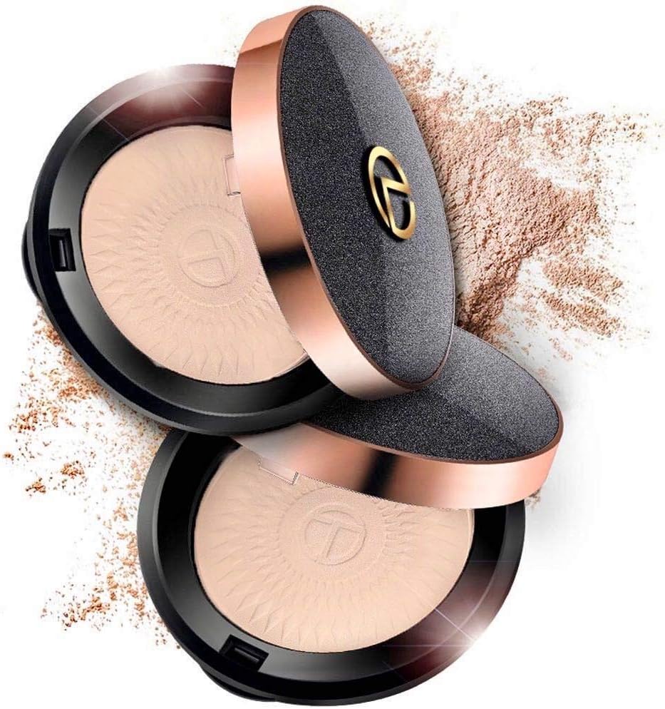 Face Powder Compact Makeup Loose Translucent Foundation Setting Pressed Powder for Oily Aging Dry Skin Matte Fair Finishing Make Up Kit Gift for Mom Women Girlfriend Girl On Sale