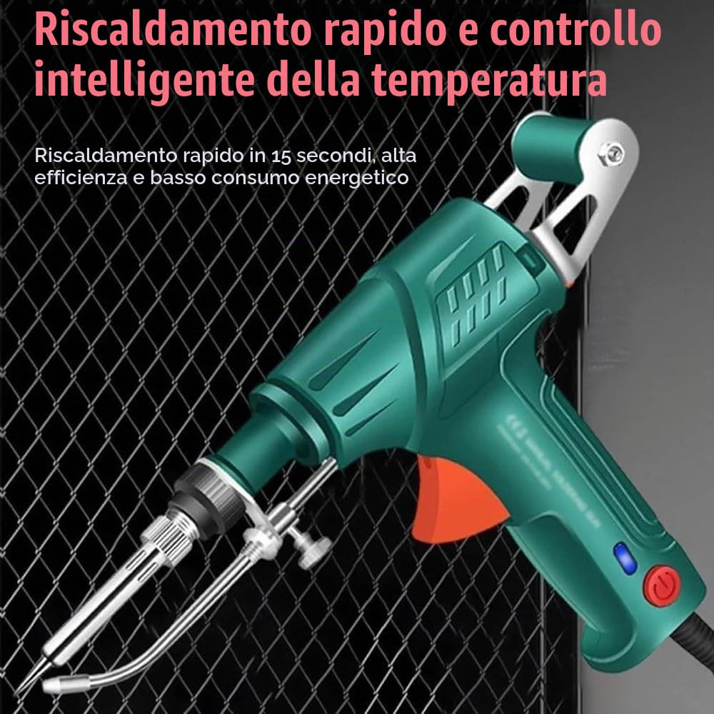 Saldatrice Laser di Aggiornamento 2025, Saldatrice Laser Industriale, Set di Saldatrici Elettriche 3 in 1, Strumenti di Saldatura Laser Industriale Riscaldati Internamente, Black, 20.5 * 14.5 * 4.2cm