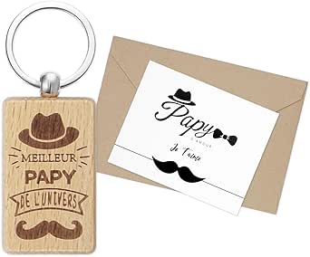 Idée Cadeau Grand-père Porte-Clés Papy Personnalisé - Cadeau Original Pour Grand-Père Idée Cadeau Moins De 5 Euros