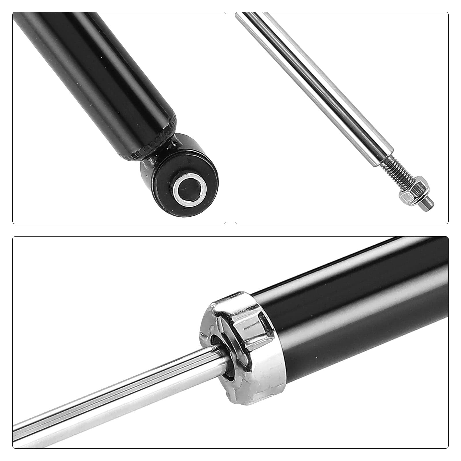 Frankberg 2x Ammortizzatori per sospensioni Ammortizzatori per telaio Posteriore sinistro destro 673mm Pressione del gas Compatibile con 2 DY Fiesta V JD JH Replace# 311897,1327469
