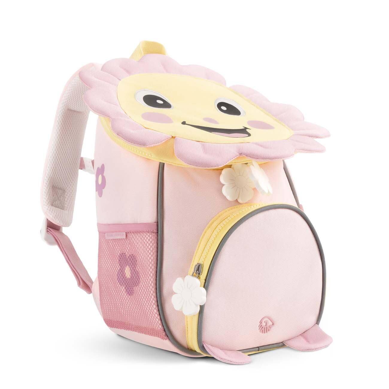 Giesswein Kinderrucksack Mädchen - Kindergartenrucksack 6L ab 3 Jahren | Kita-Rucksack mit Brustgurt, Reflektoren & Namensschild – in Einhorn Mint, Blume Rosa oder Prinzessin Flieder erhältlich
