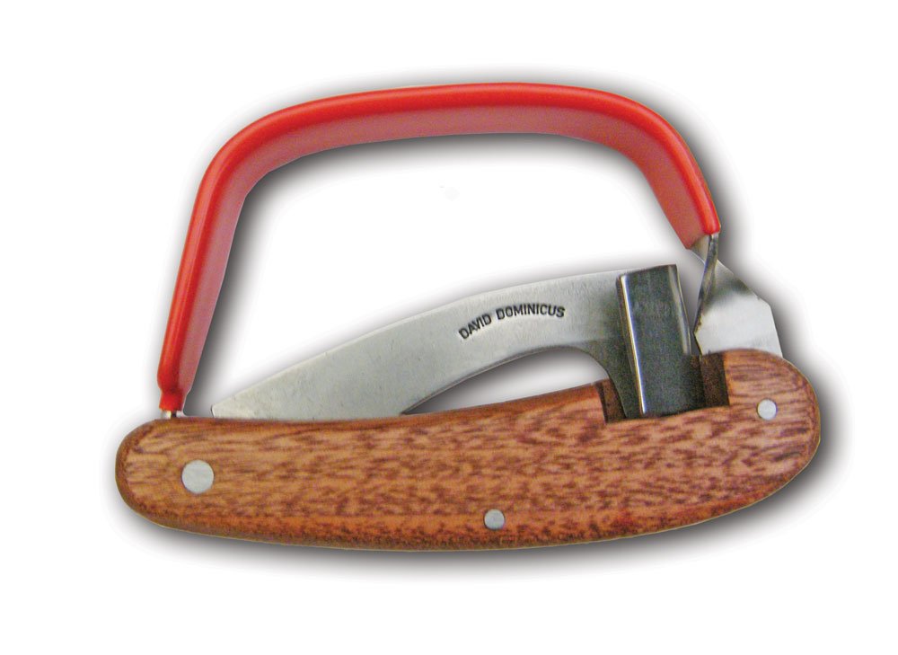 Otter Baumreißer, Gärtnermesser mit Edelholzschalen, Carbonstahl, Holz, Garten/Holz