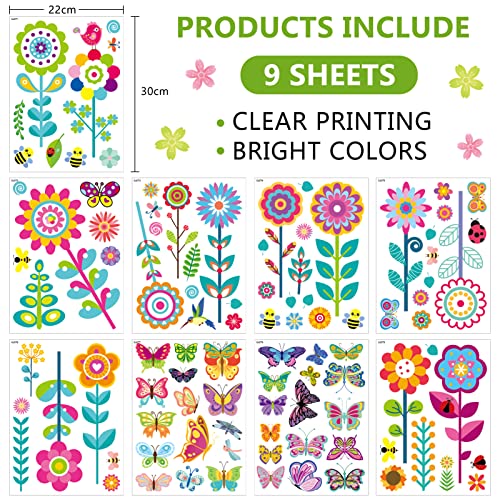 Adesivi Finestre Primavera, 99 PCS Vetrofanie