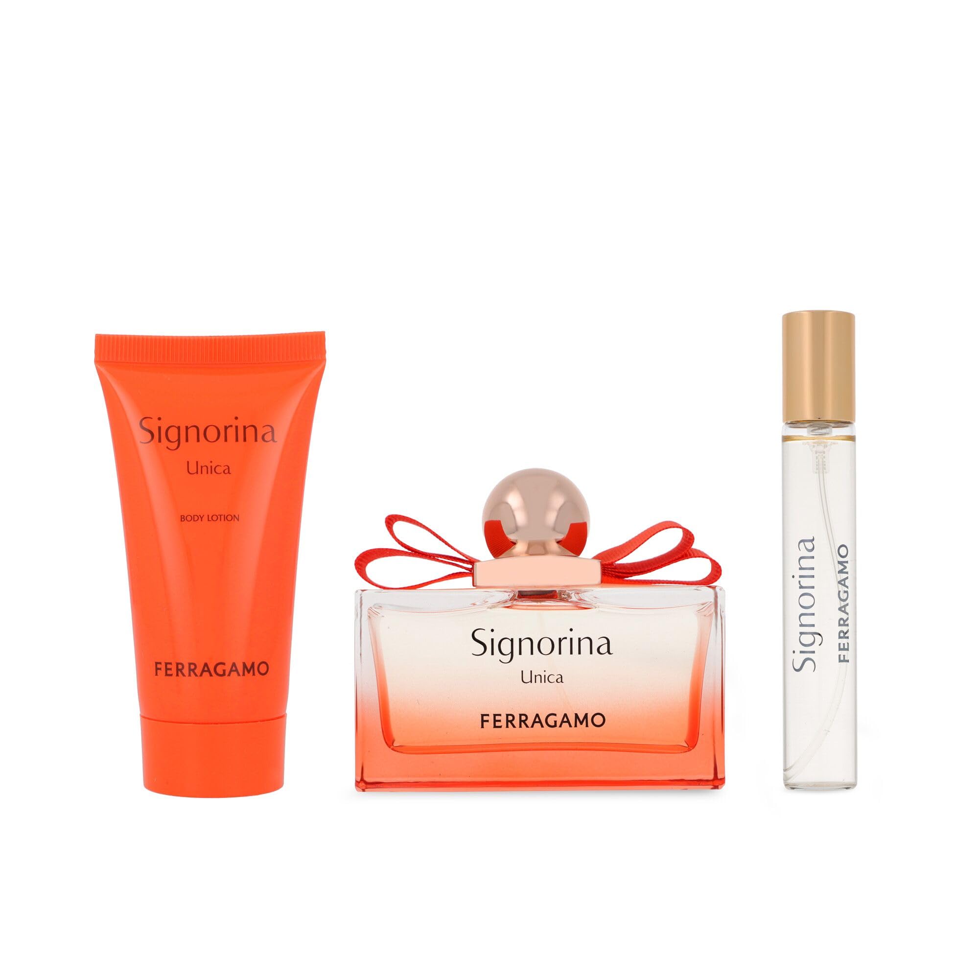 Ferragamo Signoria Unica Gift Set for Women | Earthy & Woody Fragrance | Eau de Parfum 100ml + 15ml + Body Lotion 50ml-image-48