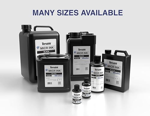 Miniatura 3 de VersaInk -Tinta MICR Nano Black -2.9 fl oz - Tinta magnética para impresoras de cheques y chorros de tinta todo en uno - Señal MICR estándar,