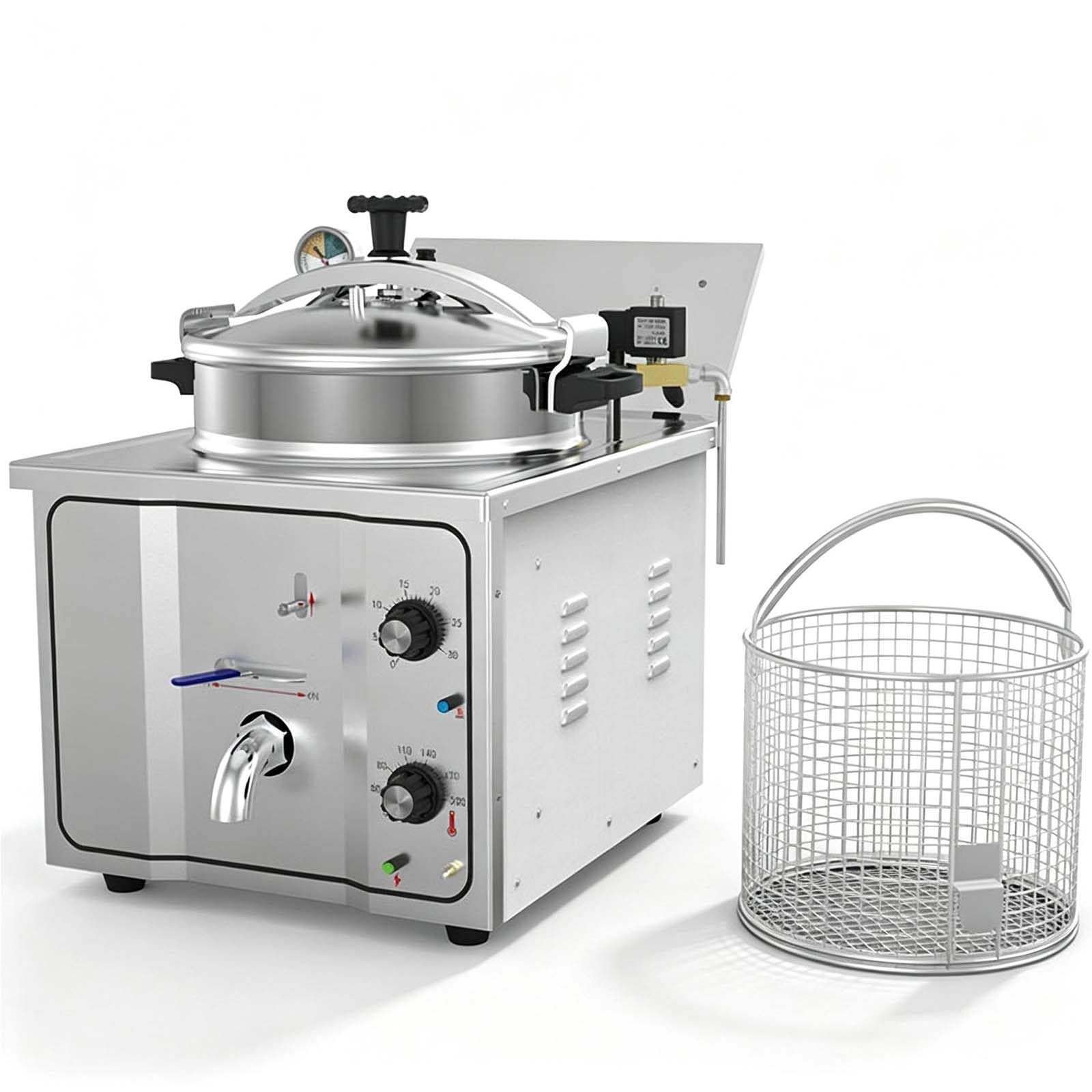 HuanSebesity Commercial Pressure Fryer for Fried Chicken,3000w High Power