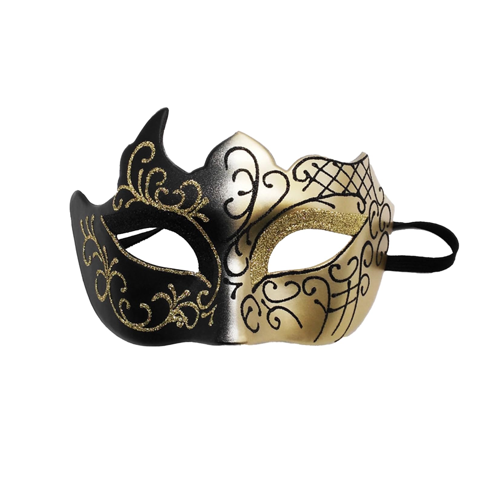 Cuixia Masquerade Mask for Men Women, Black, 1 Pcs