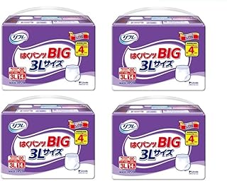 リフレ はくパンツ BIG 3Lサイズ 旧 大きい人のはくパンツ 3l リブドゥコーポレーション 紙パンツ おむつ 介護 紙おむつ (4)