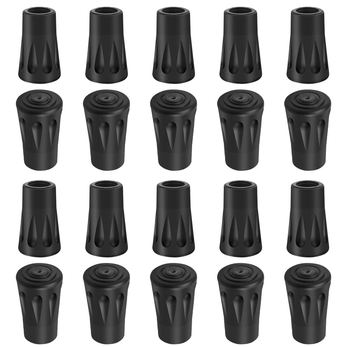 Buy Fodlon 20 Pcs Rubber Walking Pole Tips, Replacement Trekking Pole