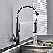 Produktbild Matte Black Pull Down Se Nsor Küchenarmatur Sensitive Smart Touch Control Wasserhahn Mixer Für Küche Touch Sensor Küchenmischbatterie