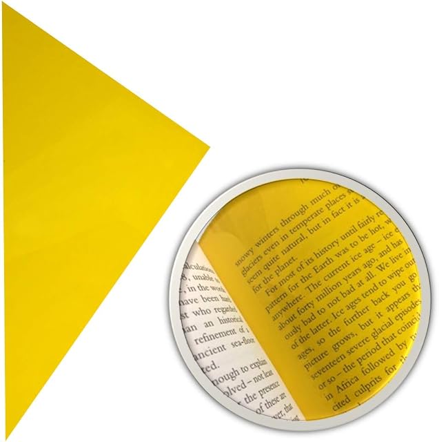 Yellow Overlay For Dyslexia A4 Pack | Dyslexia Overlays For Visual Stress Relief | Dyslexia Coloured Overlays For Reading Aids |Coloured Overlays For Dyslexia Aids For Children | Dyslexia Reading Aids