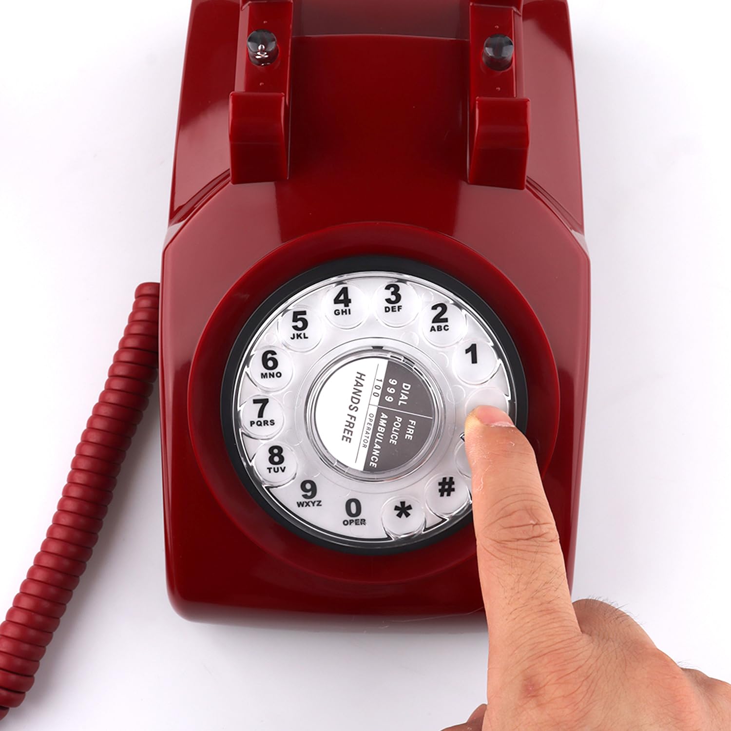 ヴィンテージ 電話　インテリア　ディスプレイ SIXDEFLY Telefone retrô, telefone fixo clássico vintage antigo com