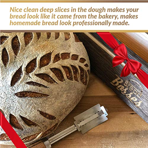 Bread Bosses Bread Bakers Lame Slashing Tool -Dough Making Slasher Tools Baking Sourdough Bread Starter Jar Scoring Knife Razor Cutter Slashing Tool Accessories for Cutting Supplies -Great As A Gift - image 2