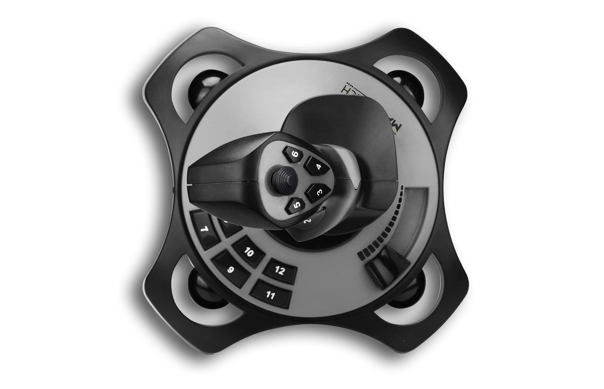 MXT-JOY-PC accessoire de jeux vidéo Noir, Gris clair USB Joystick