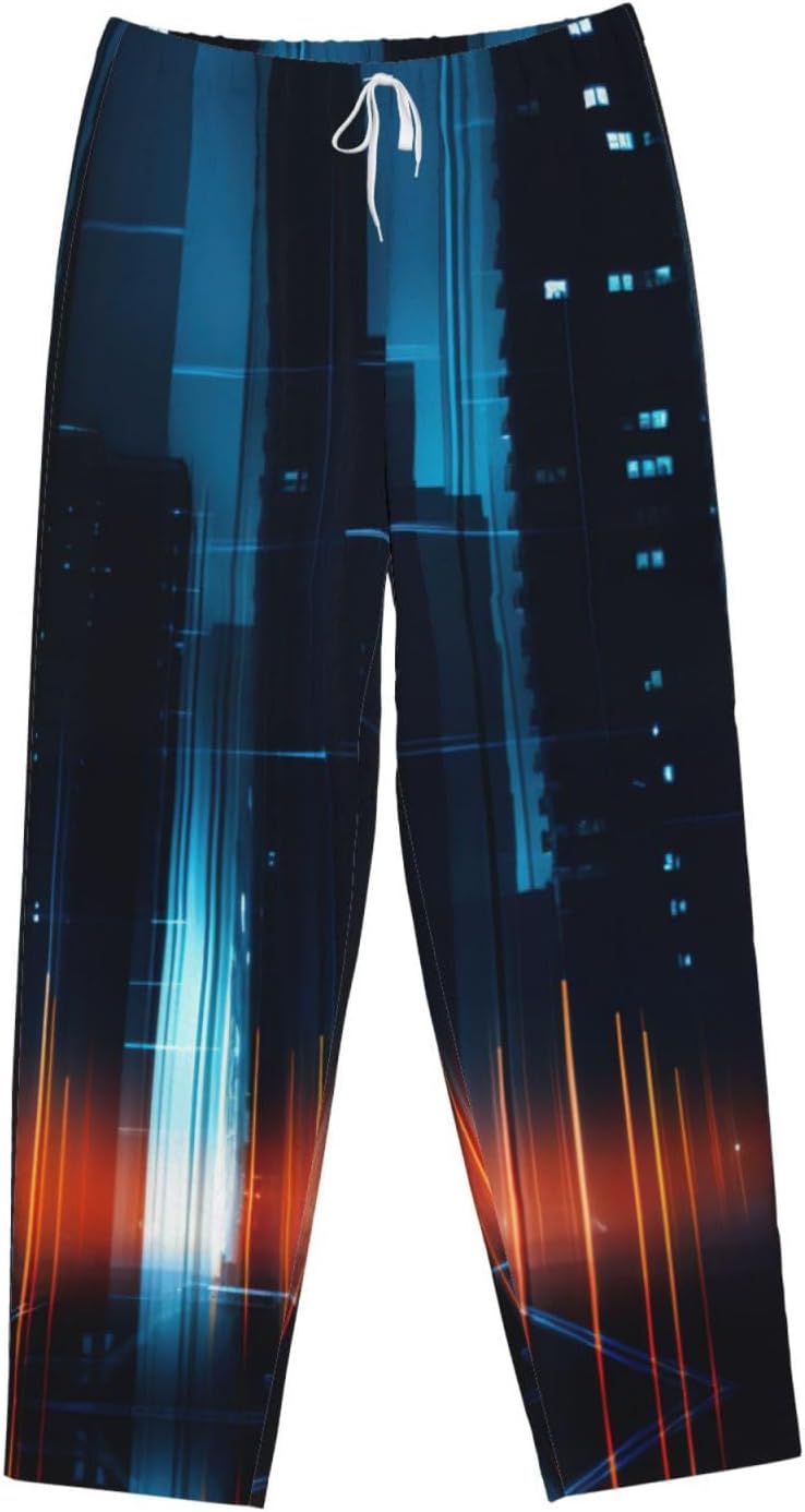 Abstract People2 Print Fashion Cozy Womens Flannel Pajama Pants,Perfect For Christmas And Everyday Wear