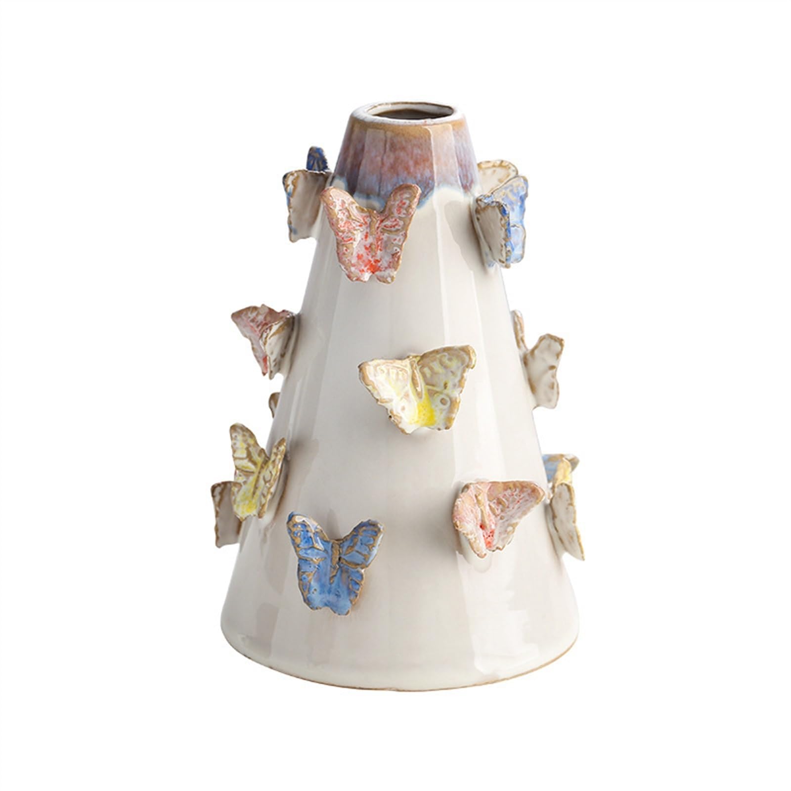 Bzgpmfud Grey Wolf Vase Desktop Flower Handmade Decorations Ceramic Creative Handicrafts Hydroponic Sets(Grey Wolf)