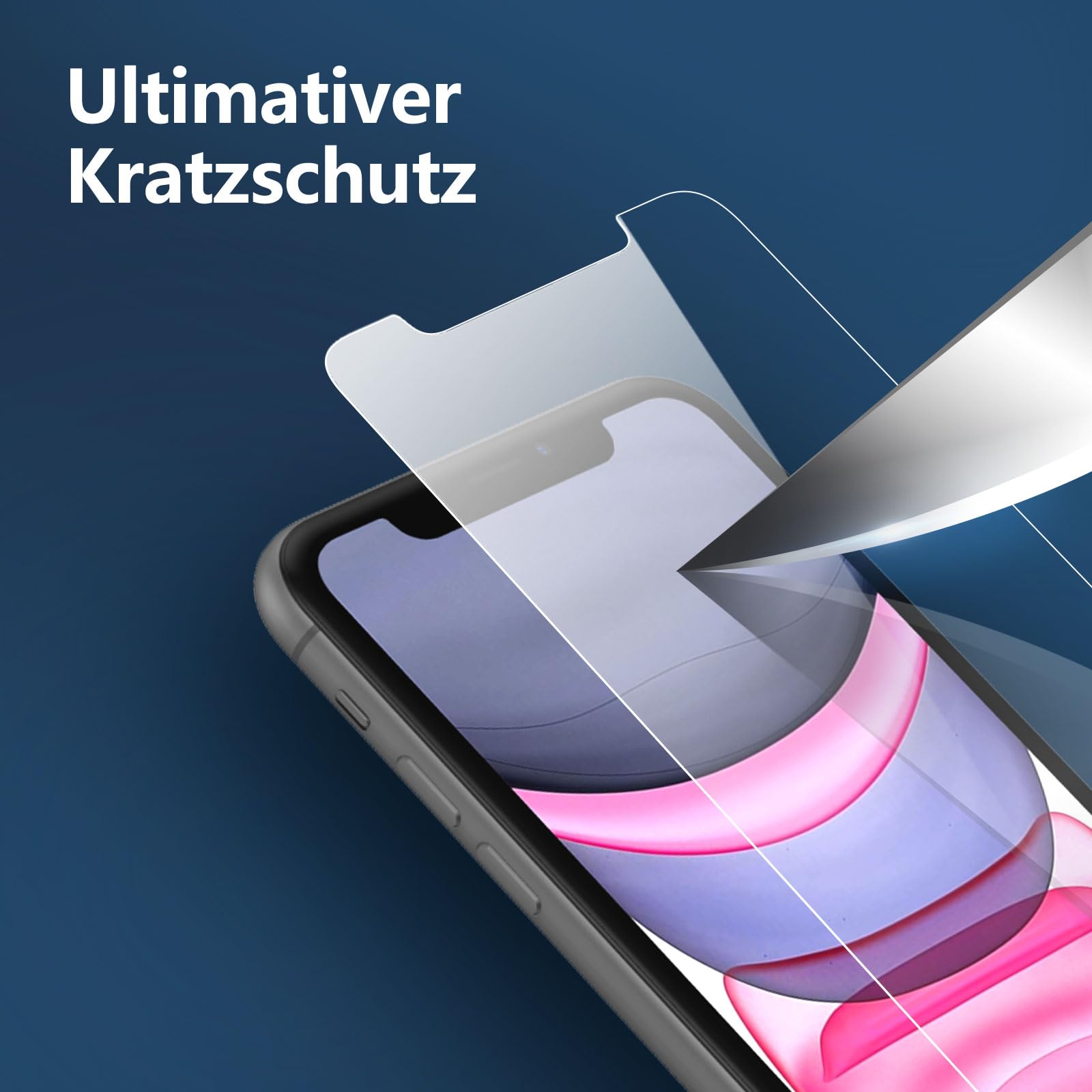 Slanku 3er Pack Sichtschutzfolie Für IPhone 11/XR – Anti-Spy, 9H Härte, Blasenfrei, Privat & Kratzfest