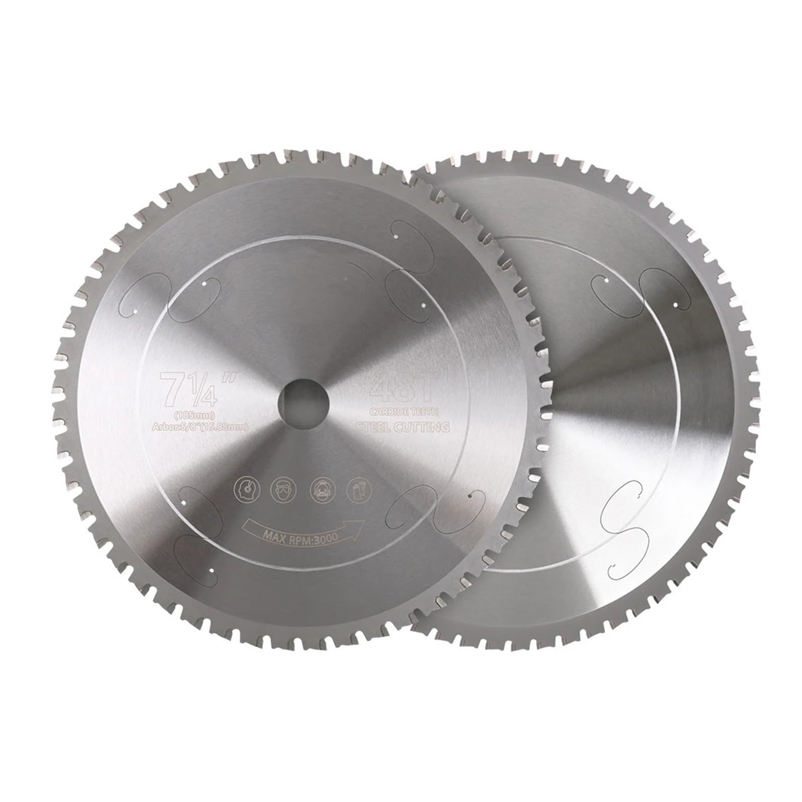 Sierra circular de carburo for corte metales, hoja 185mm/7 pulgadas 36T/48T for acero hierro(48T)
