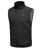 Men's Water-resistant Outerwear Vests, Stretch Windproof Vest for Cycling, Running, Golf
