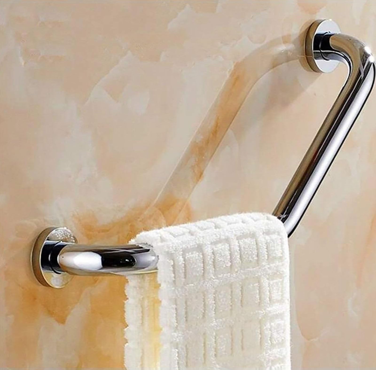 Barre d'appui douche contre les chutes de bain poignée sécurité PMR WC