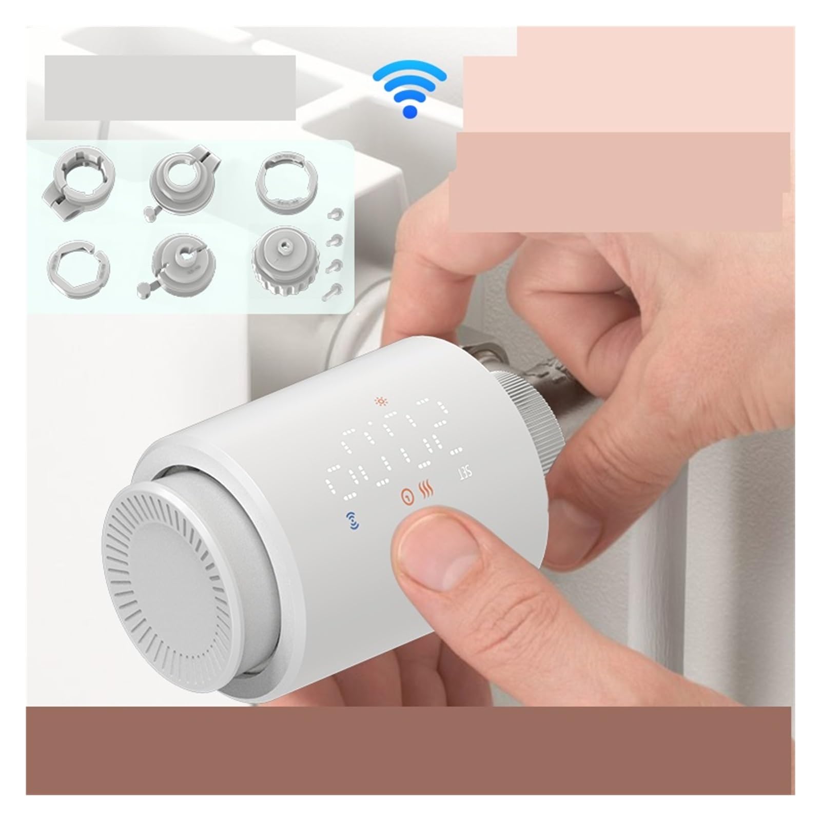 Termostato Inteligente WiFi TRV, válvula termostática de radiador, Controlador programable, actuador, Control por Voz
