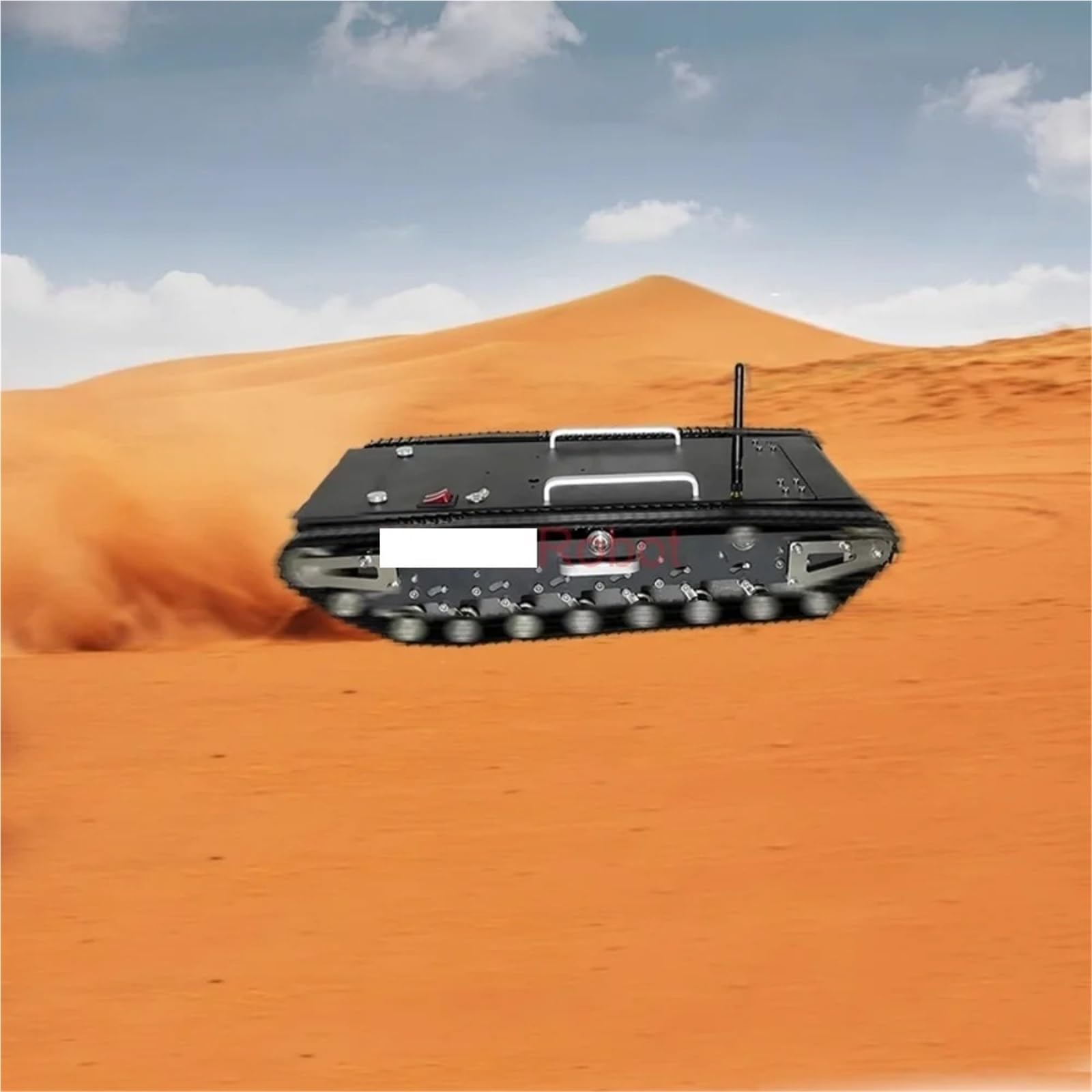 30KG obciążenie 2WD podwozie zbiornika ze stali nierdzewnej Robot gąsienicowy Off Road przekraczanie przeszkód RC inteligentny samochód z silnikiem prądu stałego o dużej mocy ROS(RED)