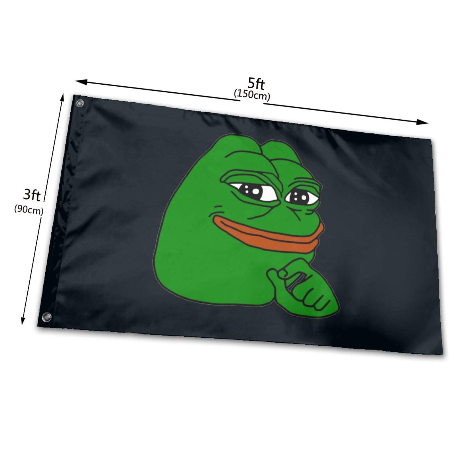 Amazon.com: Voglawear Pepe The Frog Thinking Outdoor Flags 3x5 Foot Garden  Decoration Durable Big Banner Flag : 露臺、草皮與花園