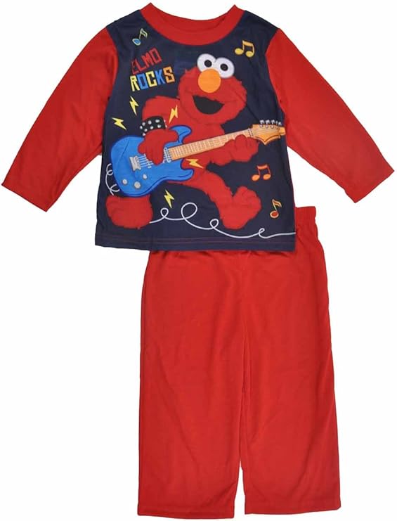 Sesame Street Elmo L/S 2Pc Set Red2T Pajama Sets