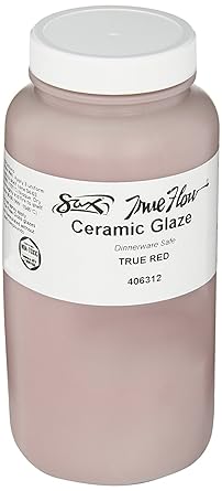 Sax True Flow Gloss No-Lead Glazes - 1 Pint - True Red