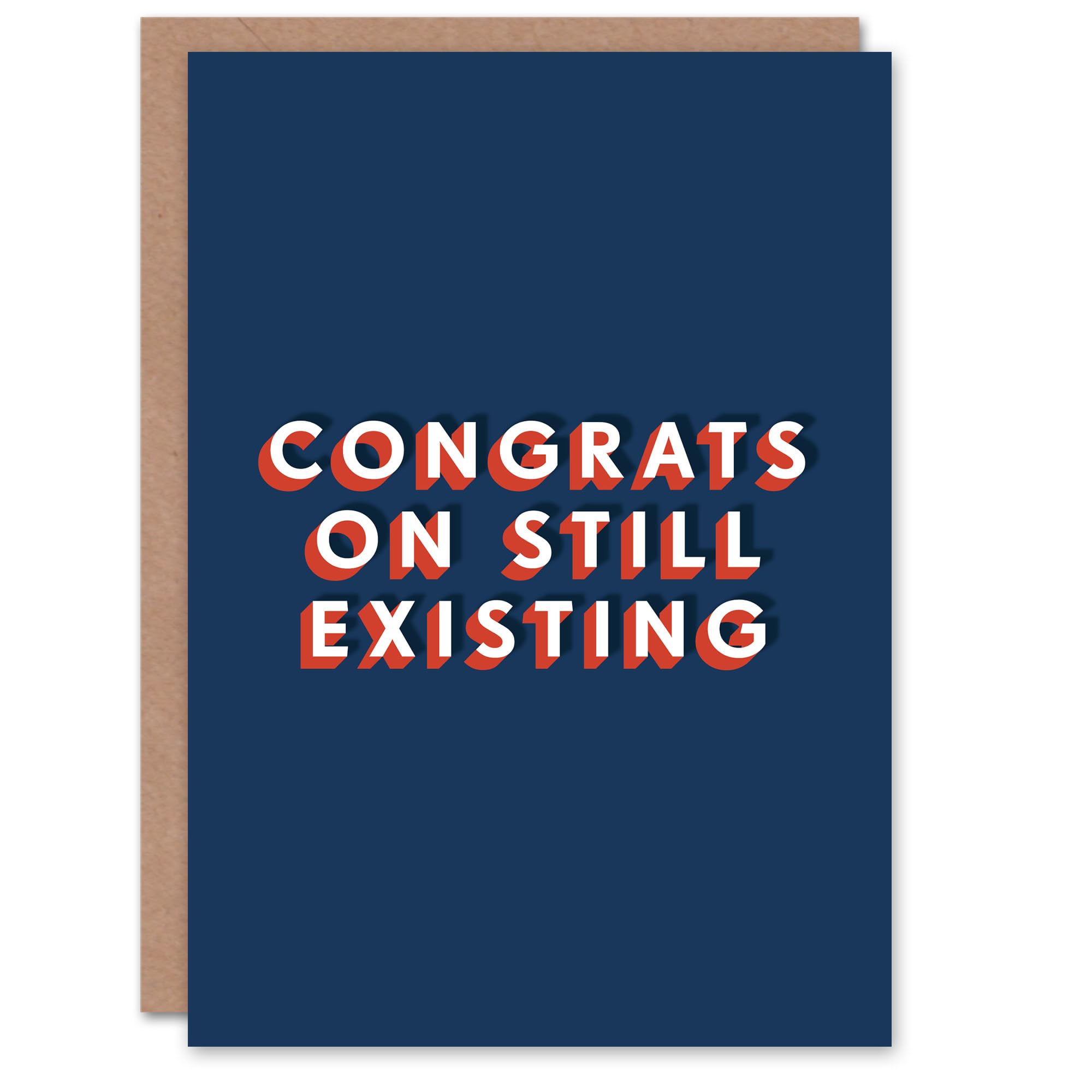 Artery8 Men's Birthday Card - Funny Cheeky Greeting Card - Dark Blue