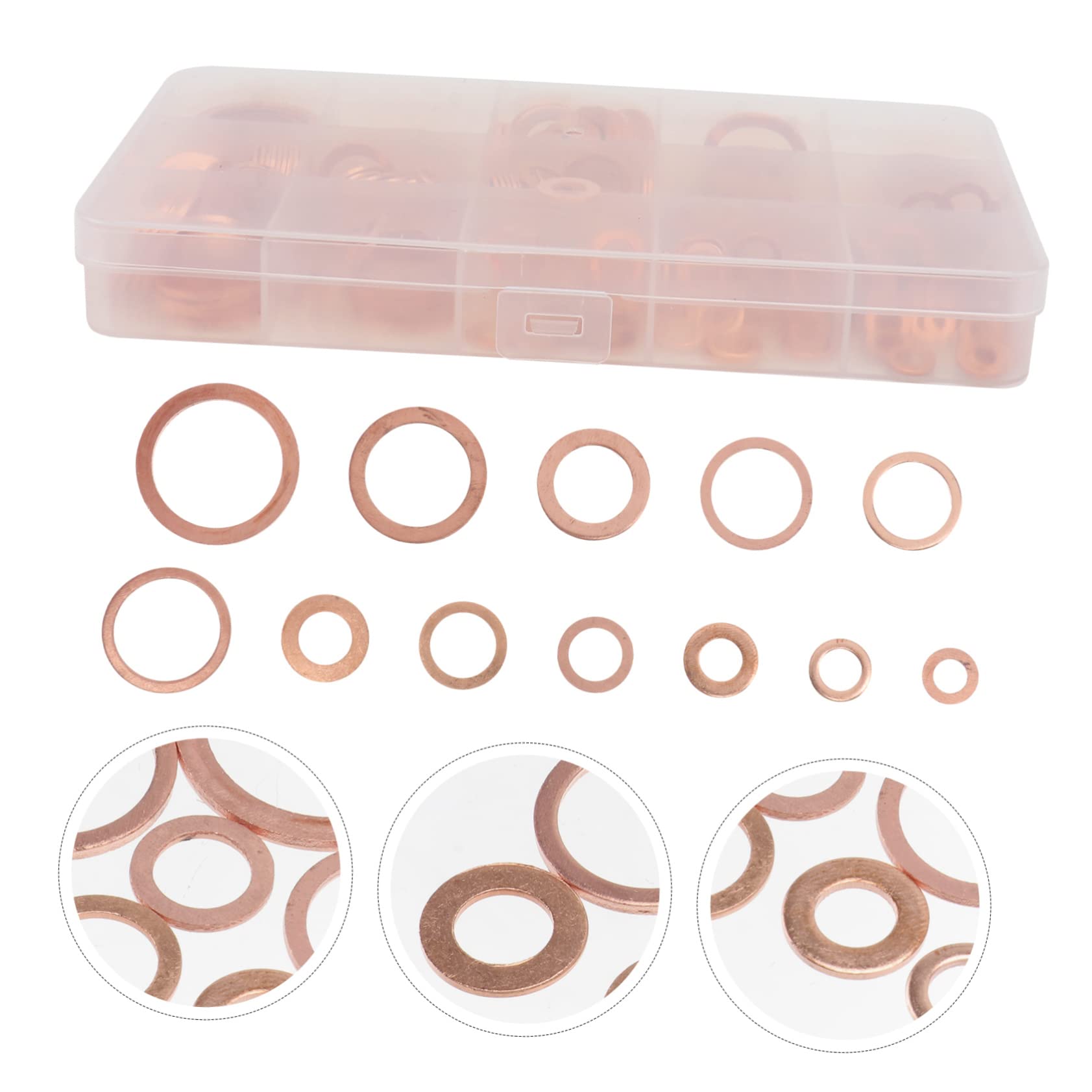Rondelle Piatte in Rame M5 M8 M10 M14 M20 280 Pezzi