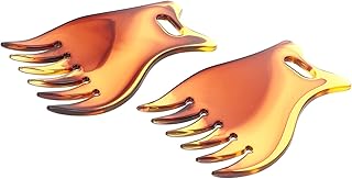 Minkissy 2Pcs Guia Pente Barbeiro Pente Liso Pente de Cabelo Óleo de Cabelo Corte de Cabelo Pente Nível Ângulo De Corte Barbeiro Pente Largo Do Dente Produtos para Cuidados Do Cabelo