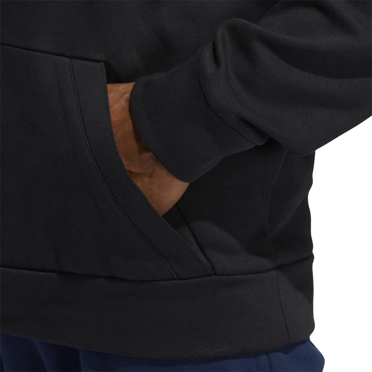 adidas Męska bluza z kapturem, miękka, bawełniana, pusta