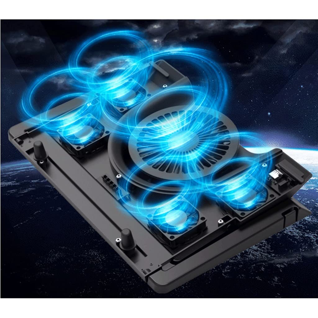 Pannello a rete in acciaio con ventola a LED regolabile per controllo della velocità da 10 a 17 pollici, supporto per computer portatile